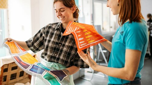 Fabric printing workshop