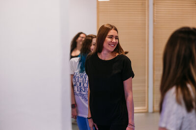 People in a dance studio 
