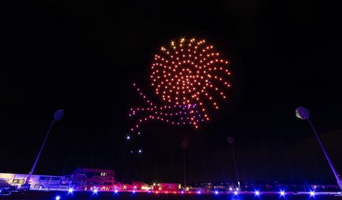 Ammonite made from drones