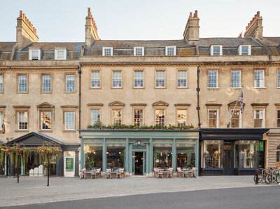 Outside of The Bath Townhouse, Coppa Club in. Bath