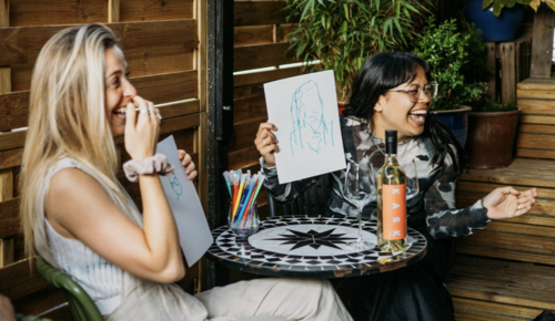 Drink and draw experience