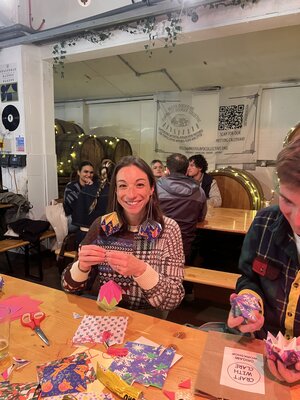 Joyful crafting in a cosy workshop