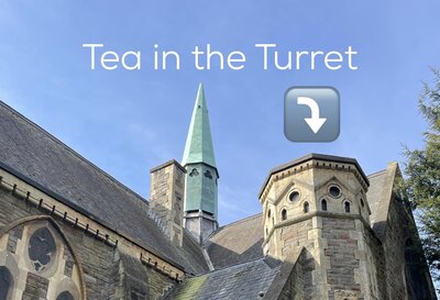 Charming afternoon tea in a historic turret setting
