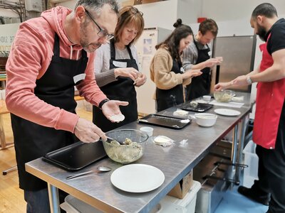 Group enjoys hands-on cooking class adventure