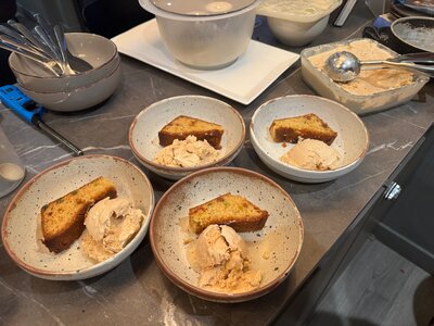 Delicious Dessert Delight: Cake and Ice Cream Temptations Await!