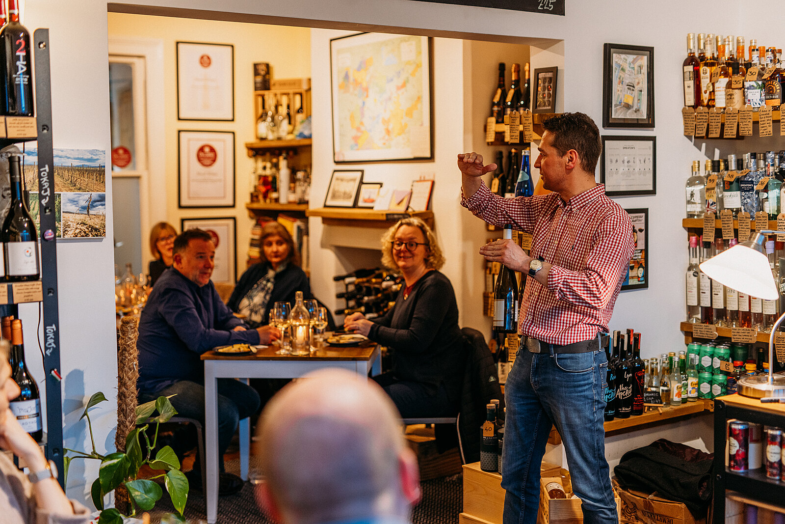 Wine & cheese tasting flight at Novel Wines Yuup