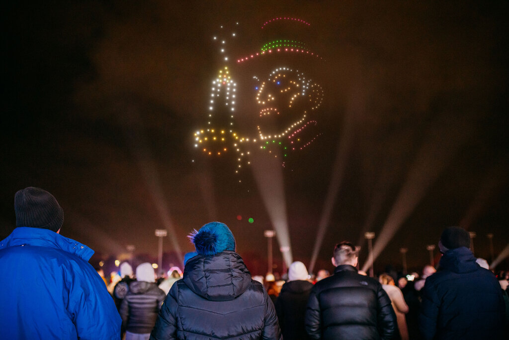 A Christmas Carol Drone Light Show