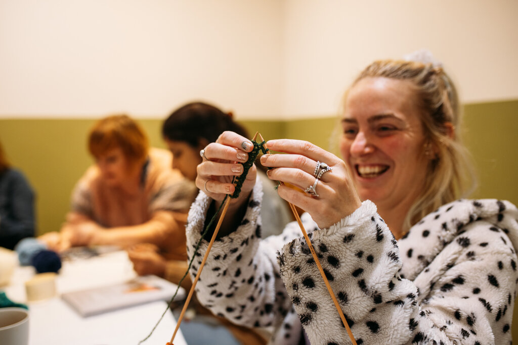 knitting Bristol worshop