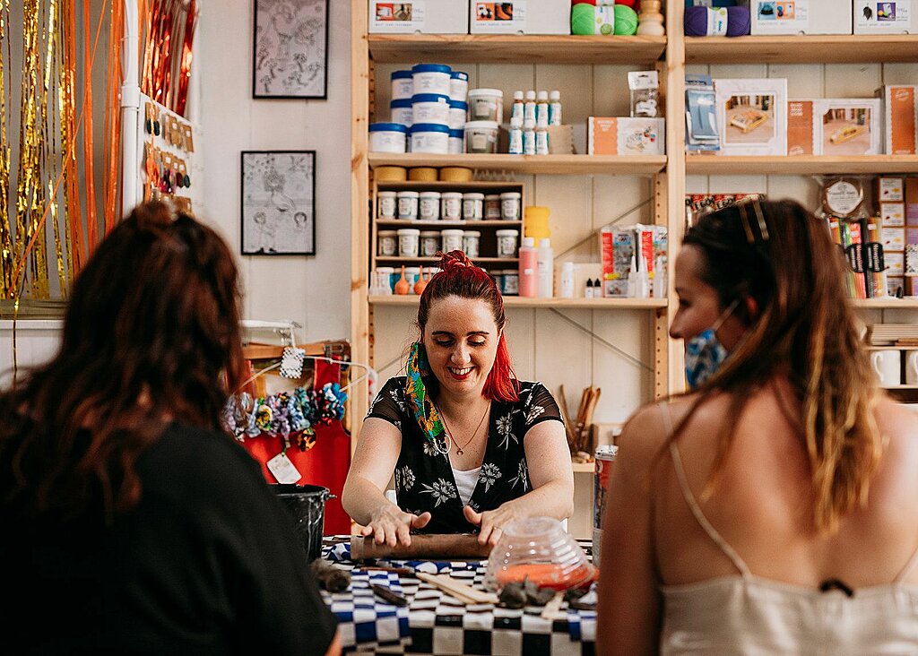 Self-guided pottery session in Bedminster